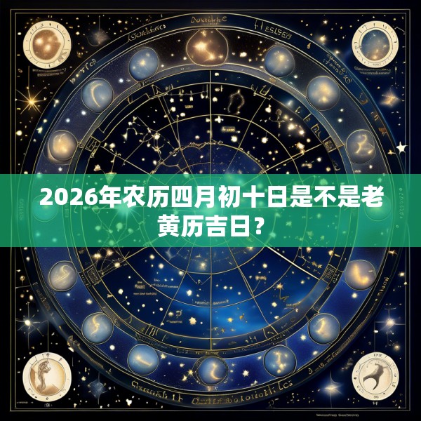 2026年农历四月初十日是不是老黄历吉日？