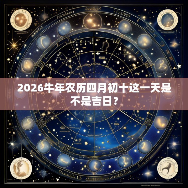 2026牛年农历四月初十这一天是不是吉日？
