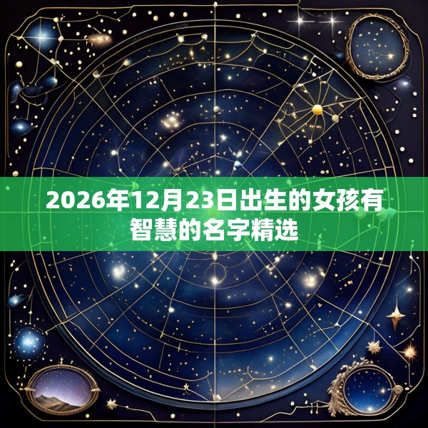 2026年12月23日出生的女孩有智慧的名字精选