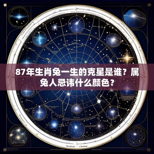 87年生肖兔一生的克星是谁？属兔人忌讳什么颜色？