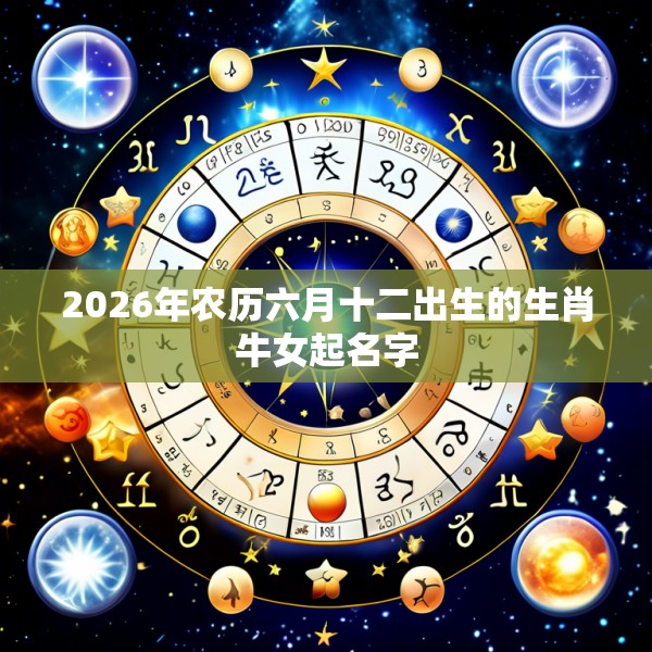 2026年农历六月十二出生的生肖牛女起名字