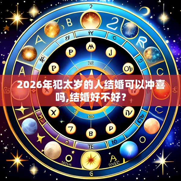 2026年犯太岁的人结婚可以冲喜吗,结婚好不好？