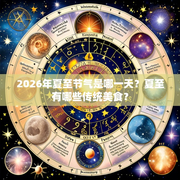 2026年夏至节气是哪一天？夏至有哪些传统美食？
