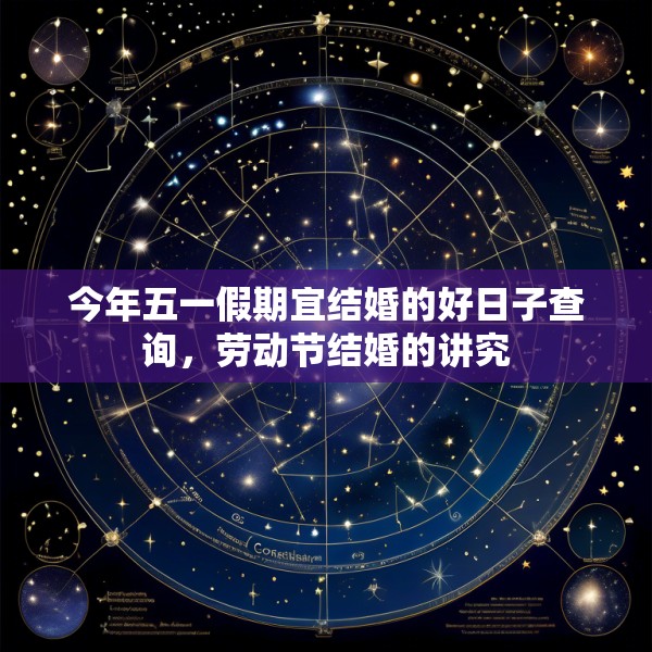 今年五一假期宜结婚的好日子查询，劳动节结婚的讲究