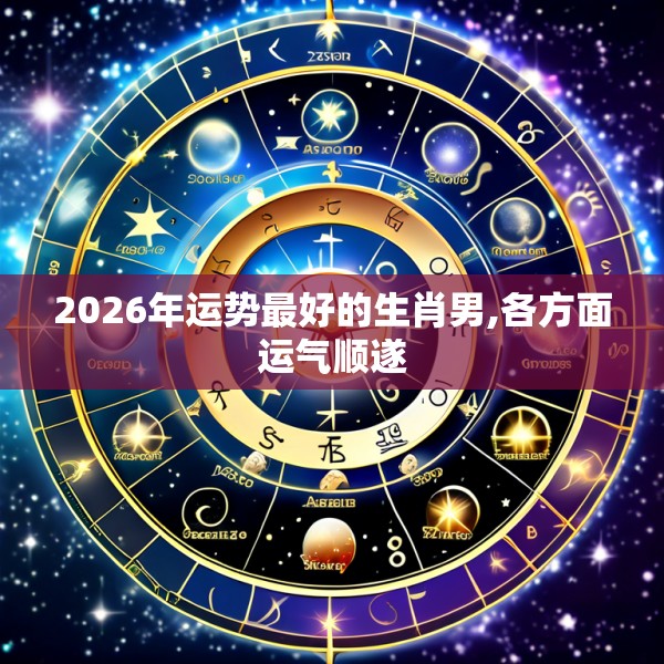 2026年运势最好的生肖男,各方面运气顺遂