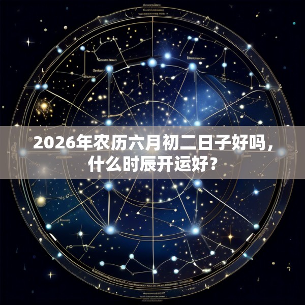 2026年农历六月初二日子好吗，什么时辰开运好？
