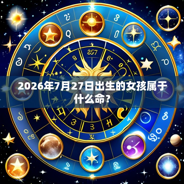 2026年7月27日出生的女孩属于什么命?