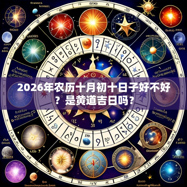 2026年农历十月初十日子好不好？是黄道吉日吗？