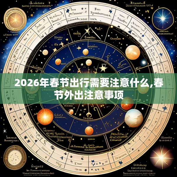 2026年春节出行需要注意什么,春节外出注意事项
