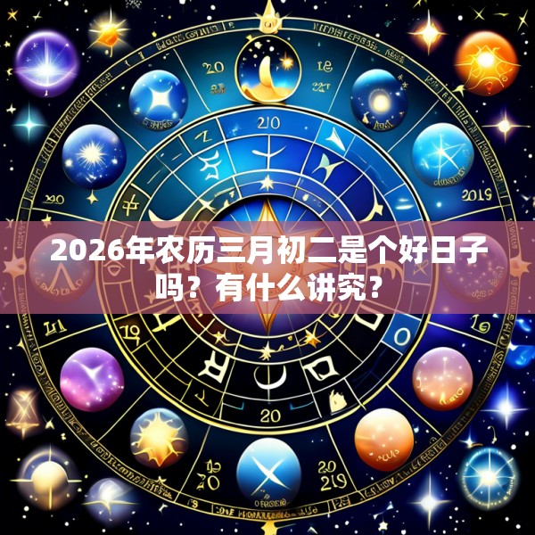 2026年农历三月初二是个好日子吗?有什么讲究?