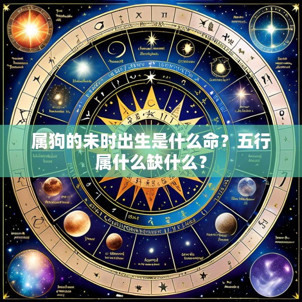 属狗的未时出生是什么命？五行属什么缺什么？