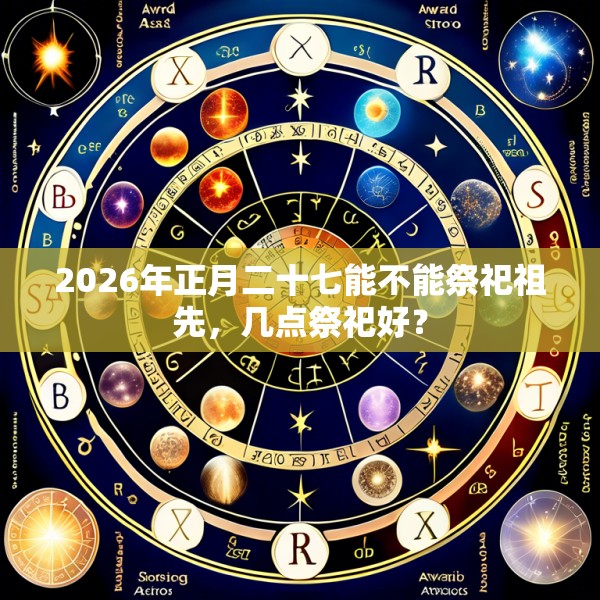 2026年正月二十七能不能祭祀祖先,几点祭祀好?