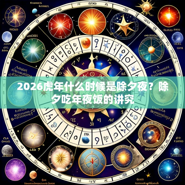 2026虎年什么时候是除夕夜?除夕吃年夜饭的讲究