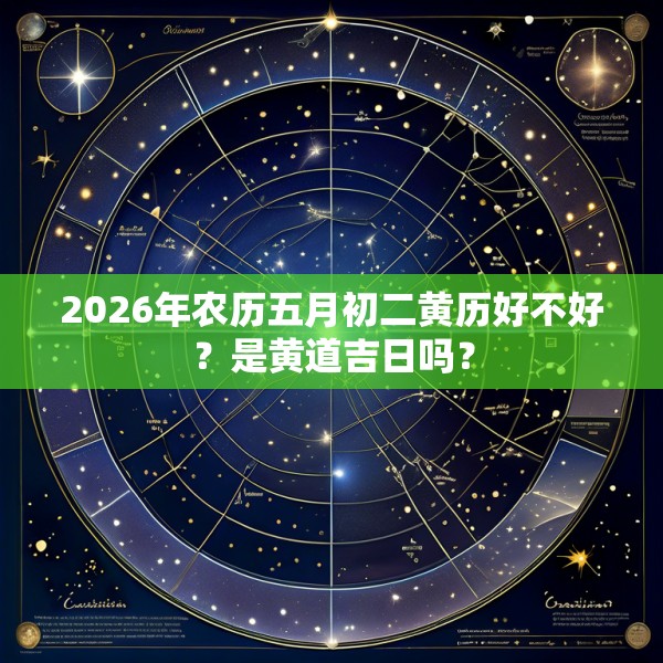 2026年农历五月初二黄历好不好?是黄道吉日吗?