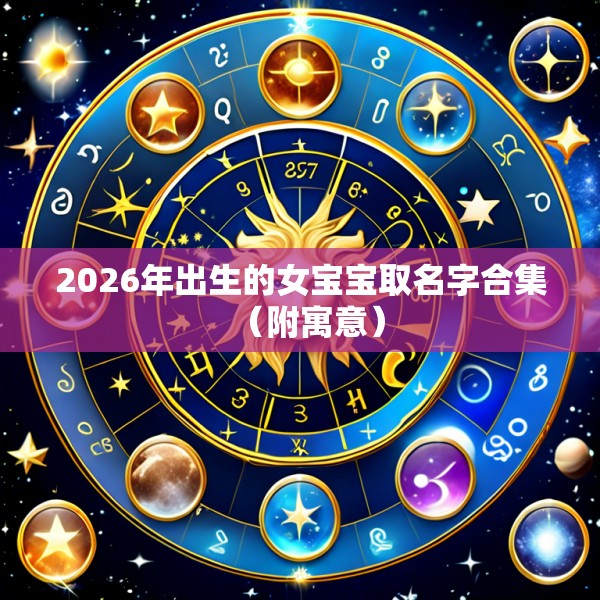 2026年出生的女宝宝取名字合集（附寓意）