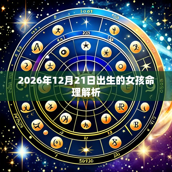 2026年12月21日出生的女孩命理解析