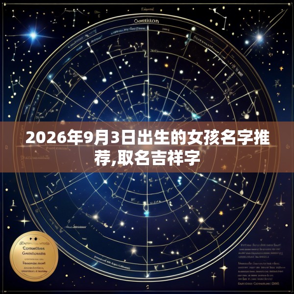 2026年9月3日出生的女孩名字推荐,取名吉祥字