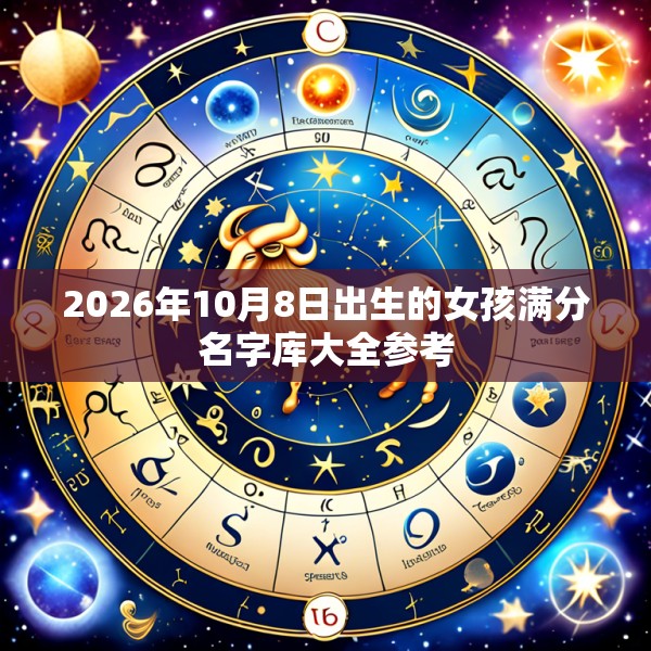 2026年10月8日出生的女孩满分名字库大全参考