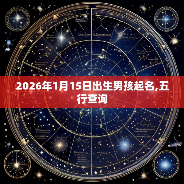 2026年1月15日出生男孩起名,五行查询