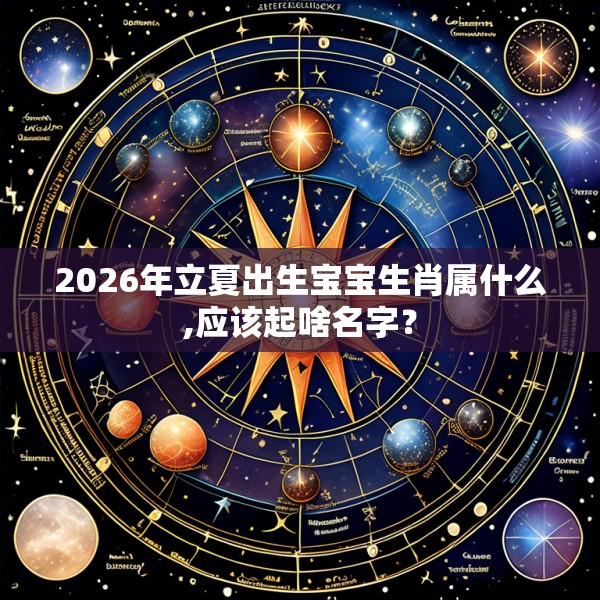 2026年立夏出生宝宝生肖属什么,应该起啥名字？