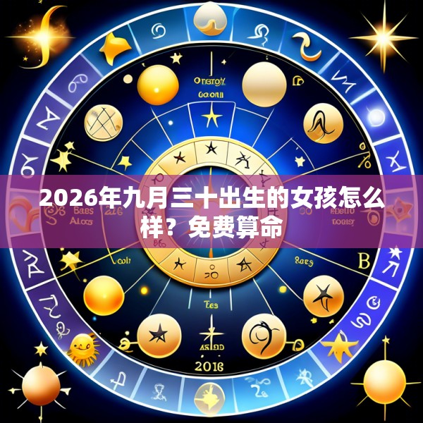 2026年九月三十出生的女孩怎么样？免费算命