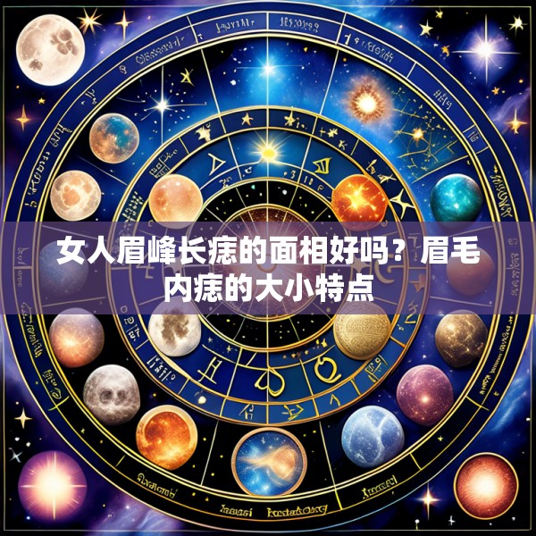 女人眉峰长痣的面相好吗？眉毛内痣的大小特点