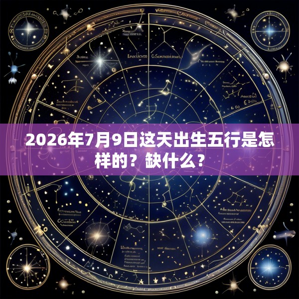 2026年7月9日这天出生五行是怎样的？缺什么？
