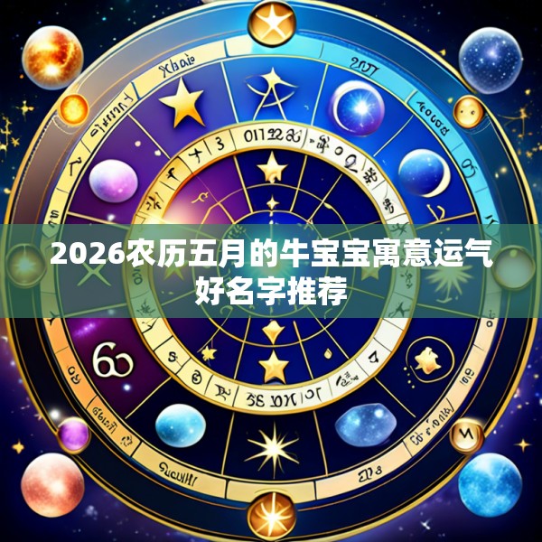 2026农历五月的牛宝宝寓意运气好名字推荐