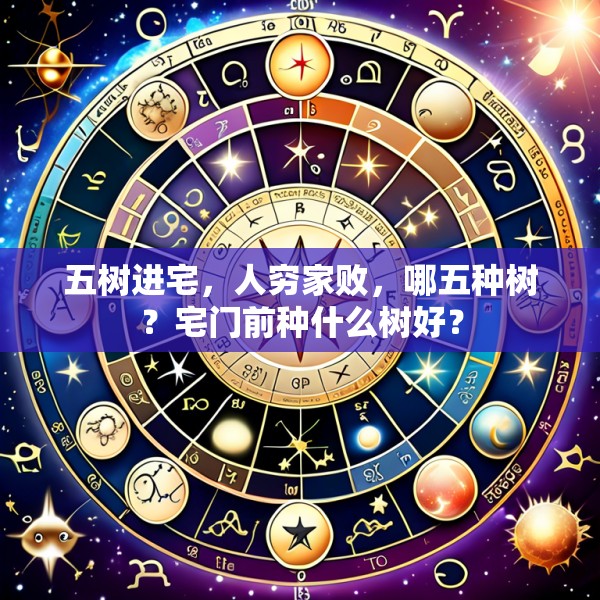 五树进宅，人穷家败，哪五种树？宅门前种什么树好？