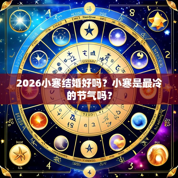 2026小寒结婚好吗?小寒是最冷的节气吗?