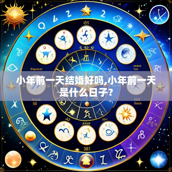 小年前一天结婚好吗,小年前一天是什么日子?