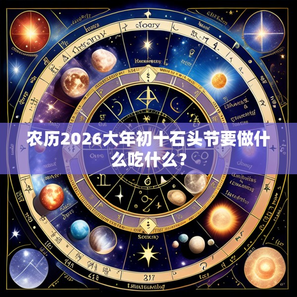 农历2026大年初十石头节要做什么吃什么？