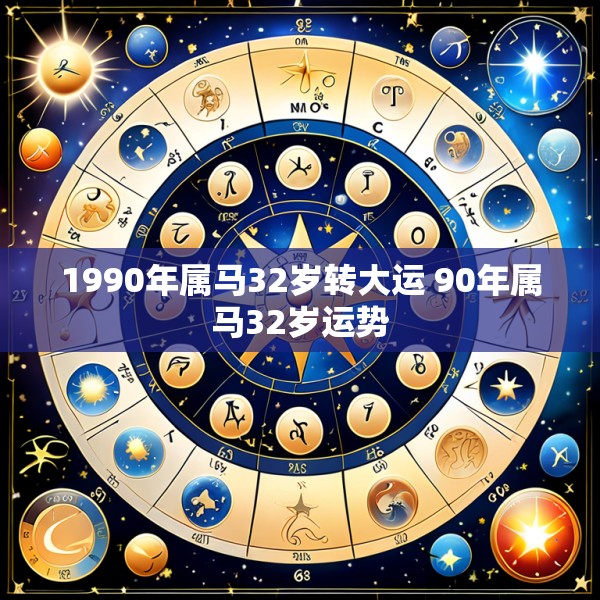 1990年属马32岁转大运 90年属马32岁运势