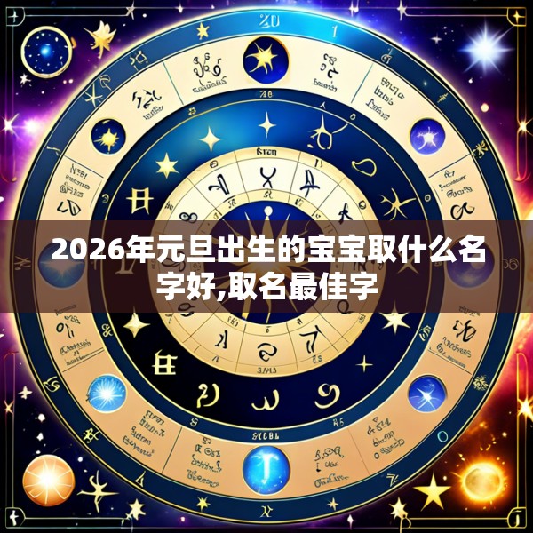2026年元旦出生的宝宝取什么名字好,取名最佳字