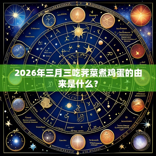 2026年三月三吃荠菜煮鸡蛋的由来是什么？