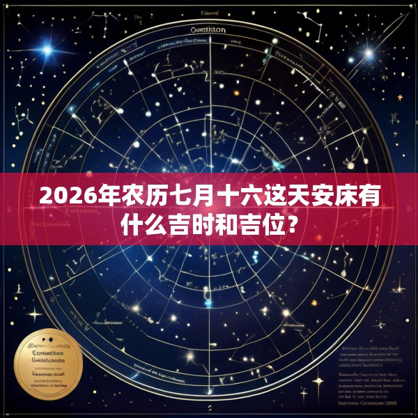 2026年农历七月十六这天安床有什么吉时和吉位?