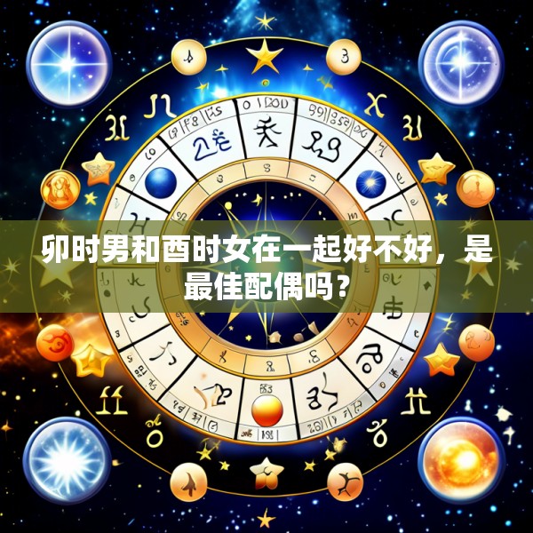 卯时男和酉时女在一起好不好,是最佳配偶吗?