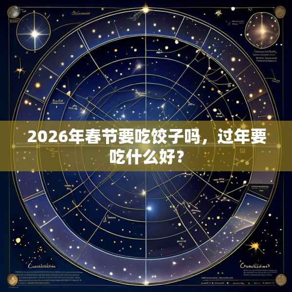 2026年春节要吃饺子吗，过年要吃什么好？