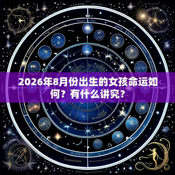 2026年8月份出生的女孩命运如何？有什么讲究？