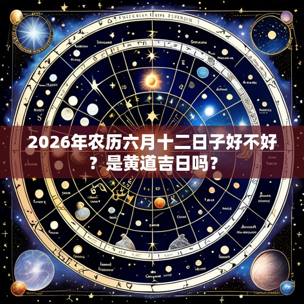 2026年农历六月十二日子好不好?是黄道吉日吗?
