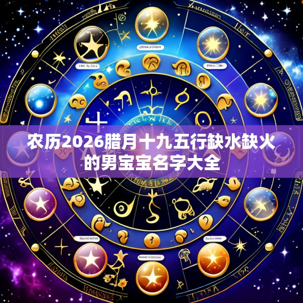 农历2026腊月十九五行缺水缺火的男宝宝名字大全