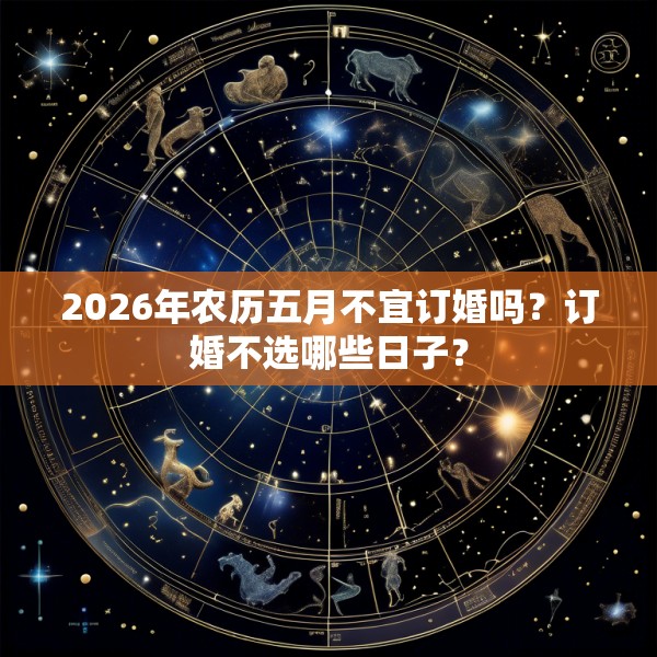 2026年农历五月不宜订婚吗？订婚不选哪些日子？