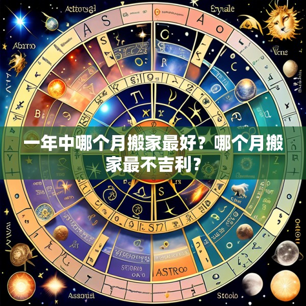 一年中哪个月搬家最好？哪个月搬家最不吉利？