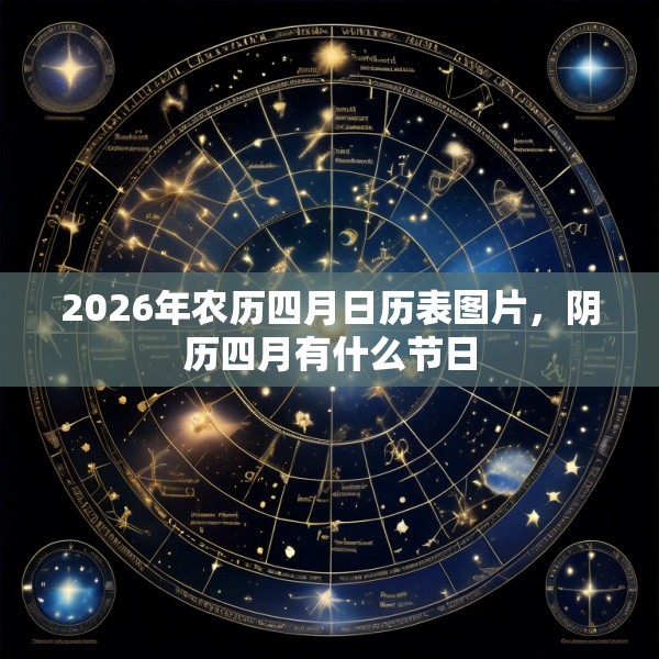 2026年农历四月日历表图片,阴历四月有什么节日