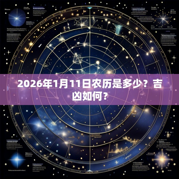 2026年1月11日农历是多少？吉凶如何？