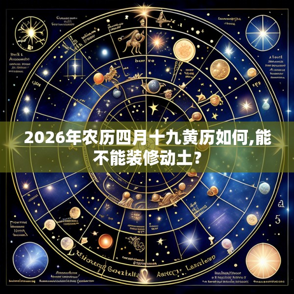 2026年农历四月十九黄历如何,能不能装修动土？