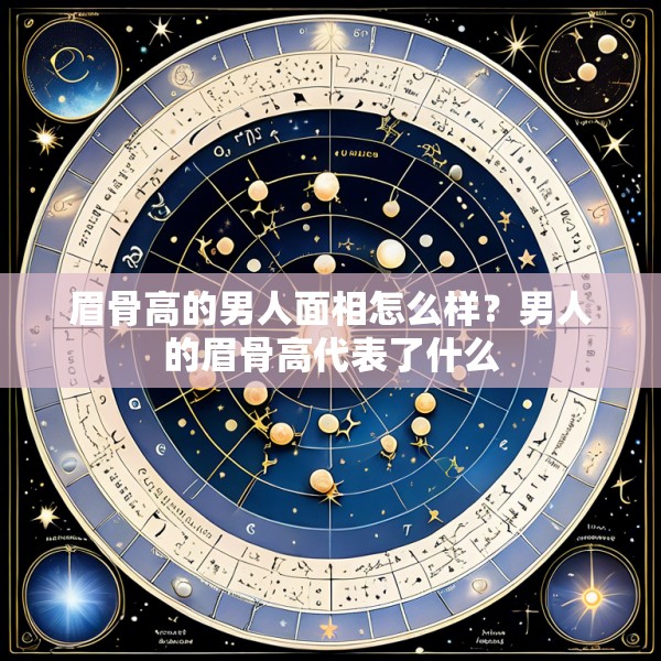 眉骨高的男人面相怎么样?男人的眉骨高代表了什么
