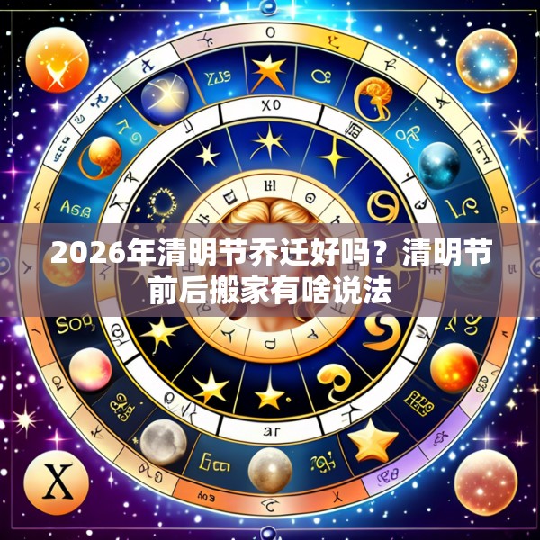2026年清明节乔迁好吗?清明节前后搬家有啥说法