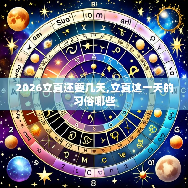2026立夏还要几天,立夏这一天的习俗哪些
