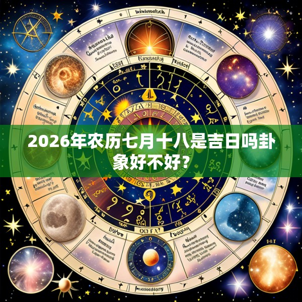 2026年农历七月十八是吉日吗卦象好不好？